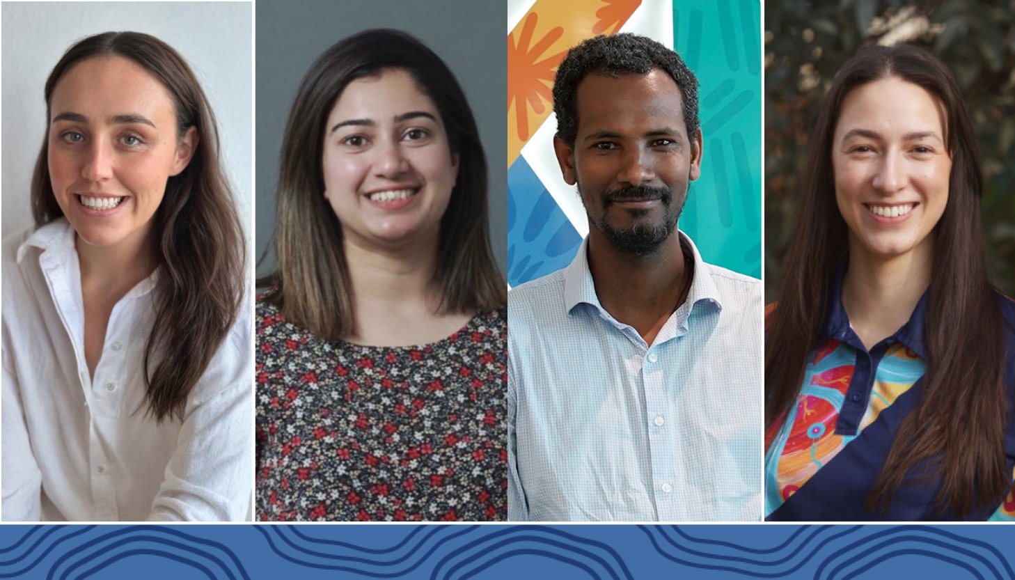 Pictured left to right: Dr Anna Boggiss, Dr Noor Ul Huda Ghori, Mr Alemneh Liyew and Dr Tamara Veselinovic.